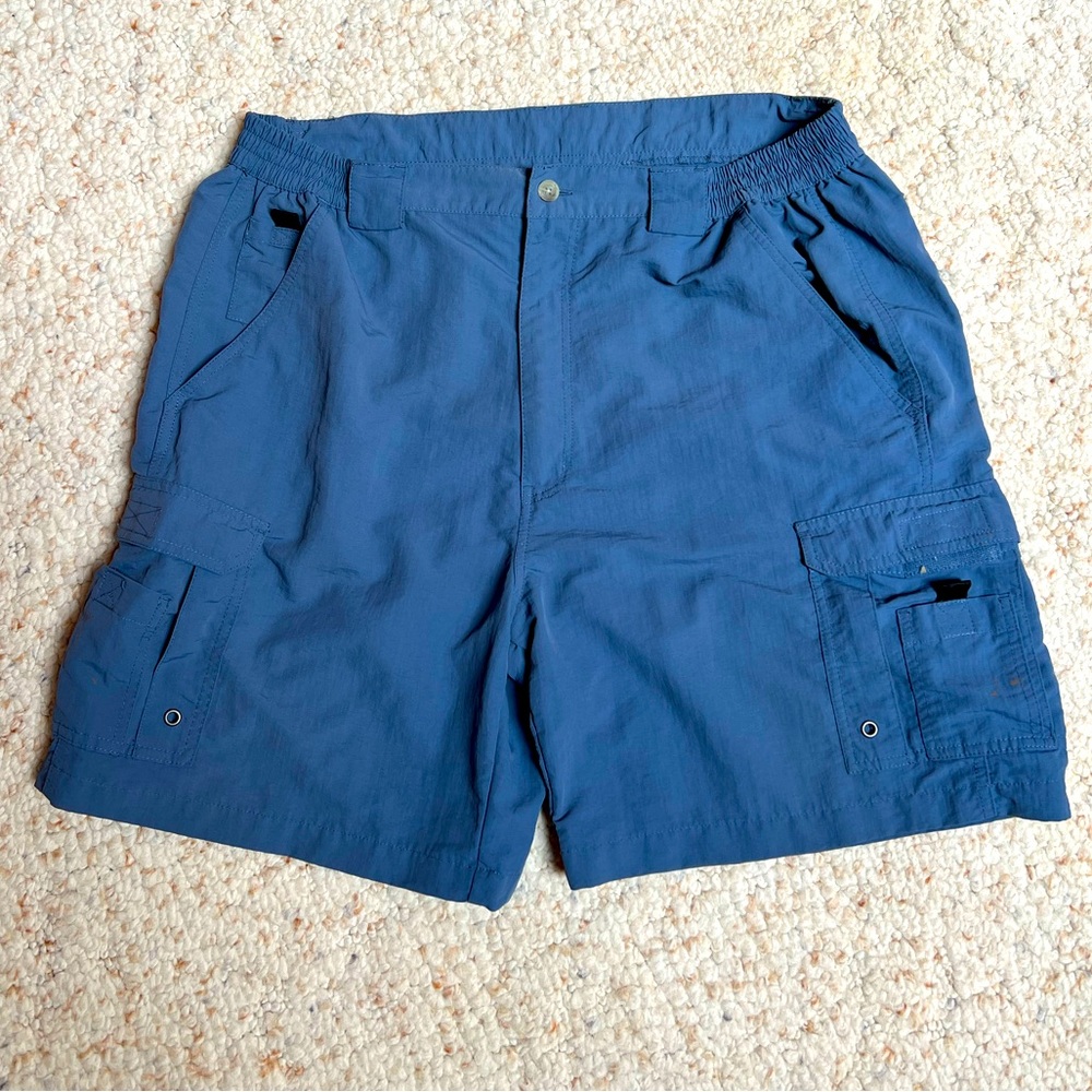 World Wild Sportsman Size 36-38 Men’s Blue Fishing Boating Shorts